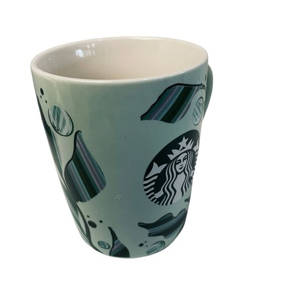 Starbucks 2021 Coffee Mug Cup Mint Green Holiday Collectible Decorative Rare - Picture 8 of 10